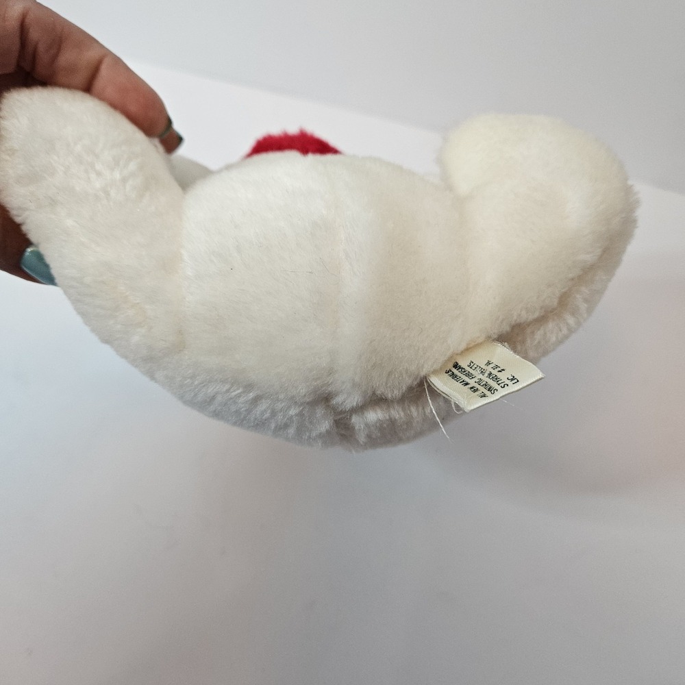 Gerber Red/ White Teddy Bear VTG Atlanta Novelty 8" RARE Foam Filled Plush Body - Picture 5 of 5